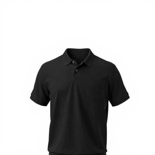 Camisa polo preta b√°sica